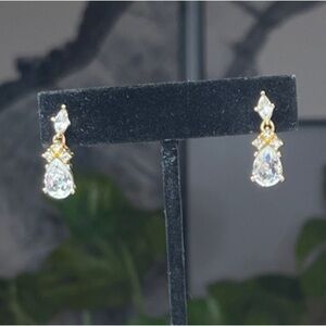 Dior Gold Teardrop Earrings